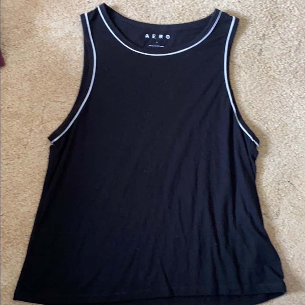 Black tank top